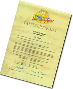 G&uuml;tezertifikat